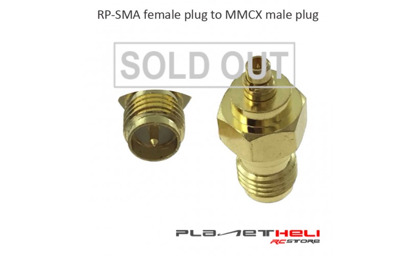 RP-SMA female plug to MMCX male plug RF coaxial adapter connector